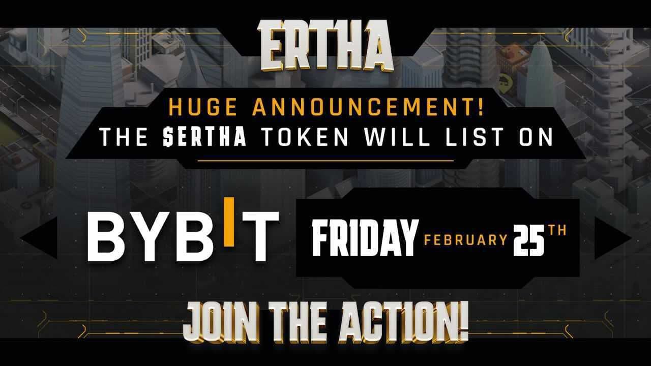 ERTHA niêm yết trên Bybit