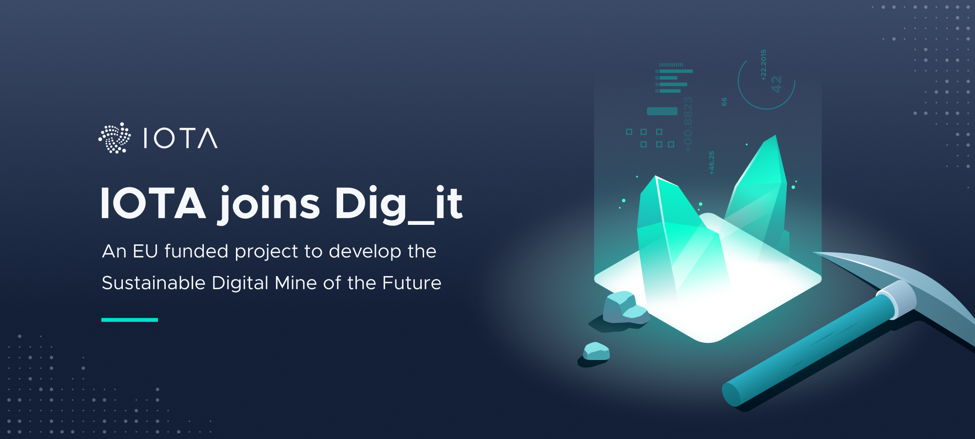 Thông báo về việc tài trợ được đưa ra ở trang chủ của IOTA