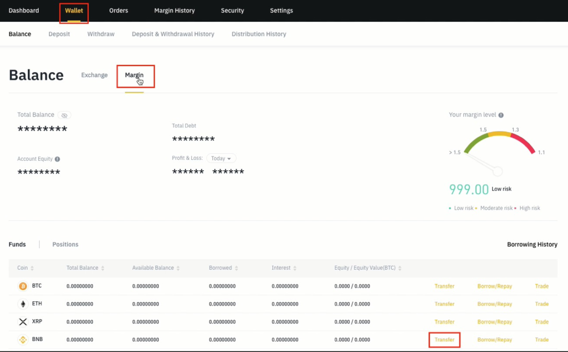 Giao dịch margin trên sàn Binance