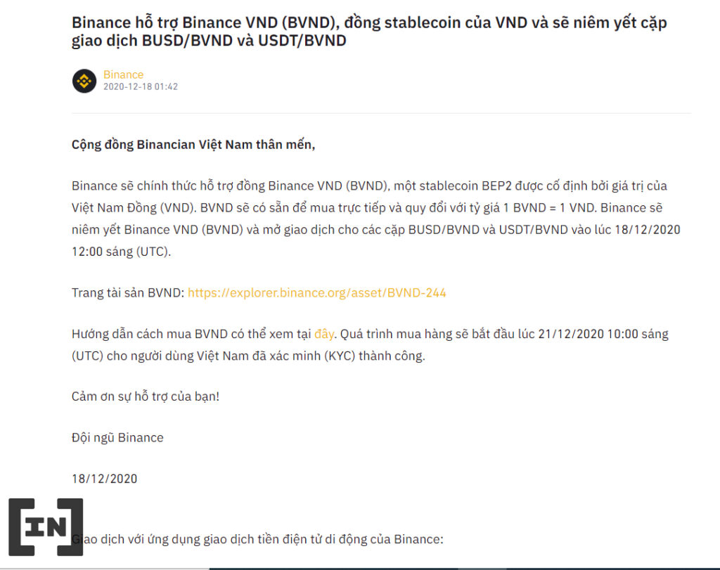 stablecoin cho Việt Nam