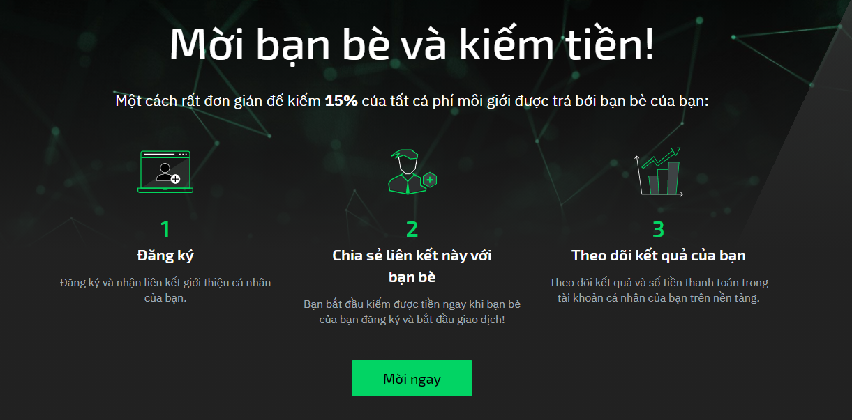 Đăng ký sàn StormGain và đón nhận làn sóng nhà đầu tư mới từ bạn bè trên facebook để kiếm tiền.