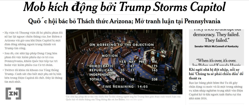 Quốc hội tuyên bố bác bỏ thách thức tại Arizona và mở tranh luận kết quả tại Pennsylvania