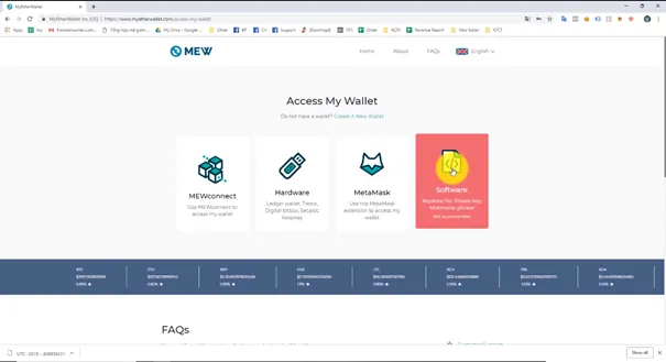 Hướng dẫn tạo ví myetherwallet