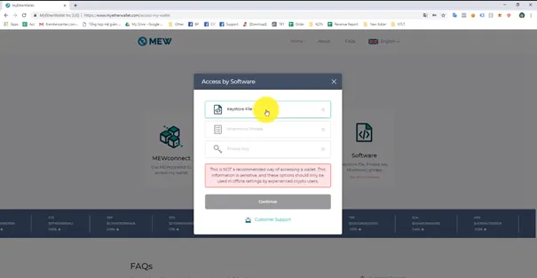 Hướng dẫn tạo ví myetherwallet