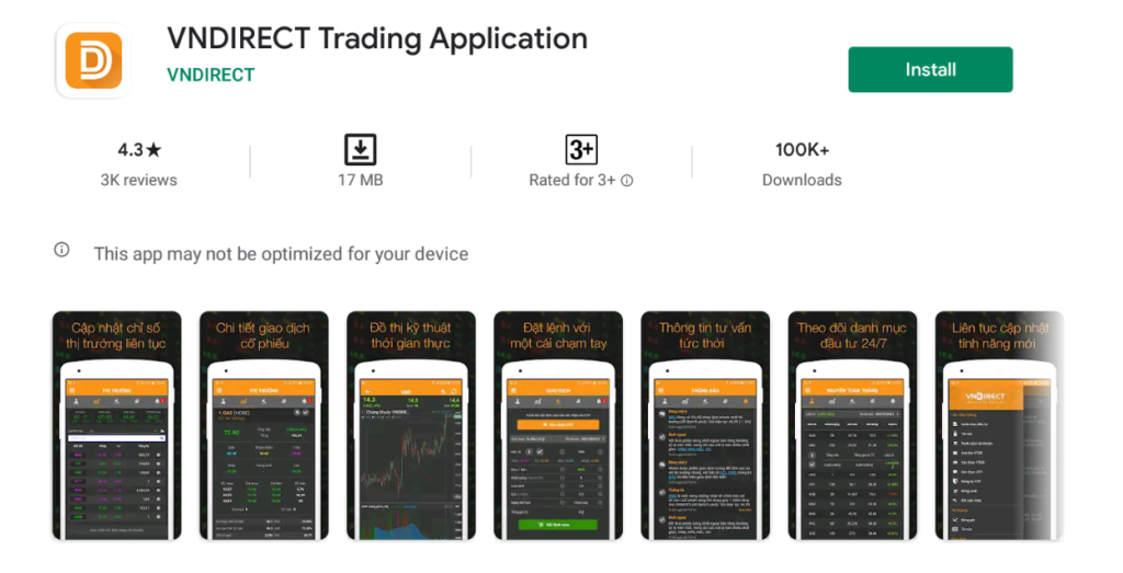 app chơi chứng khoán VNDirect