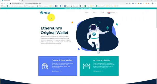 Hướng dẫn tạo ví myetherwallet