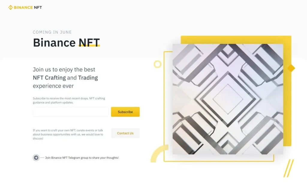Giao dịch đợi ngày sàn NFT của Binance chính thức ra mắt.