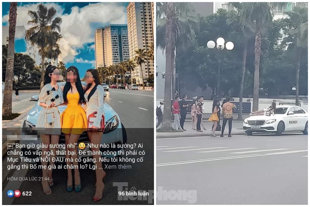 "hậu trường" phông bạt của các hotgirl tài chính!
