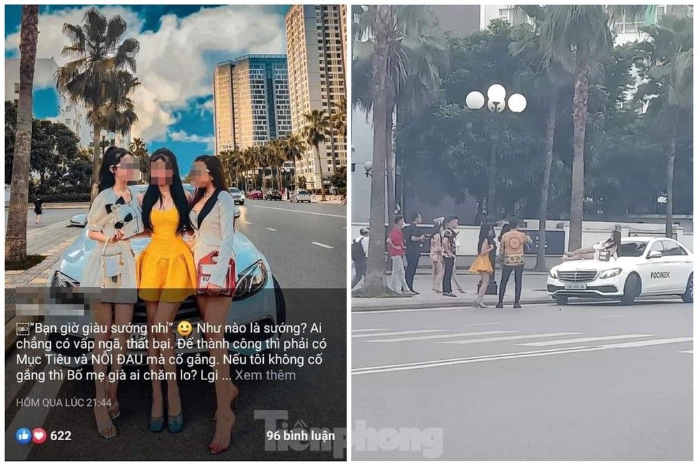 "hậu trường" phông bạt của các hotgirl tài chính!