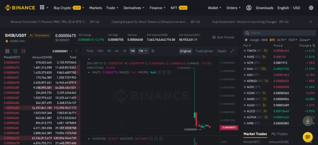 hướng dẫn mua Shiba coin trên Stormgain