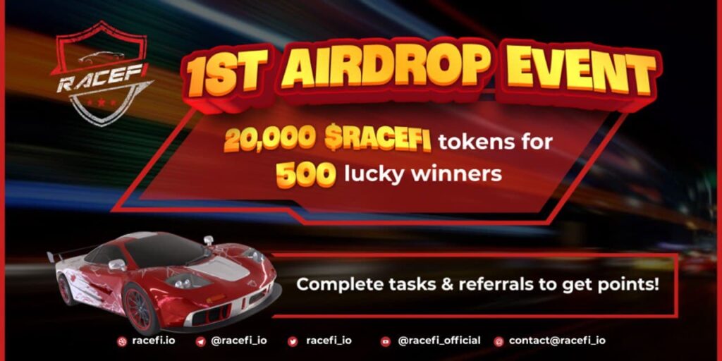 RaceFi Airdrop Event