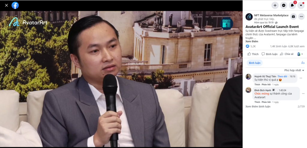 sự kiện: Nâng tầm nghệ thuật – Ra mắt NFT Marketplace AvatarArt.
