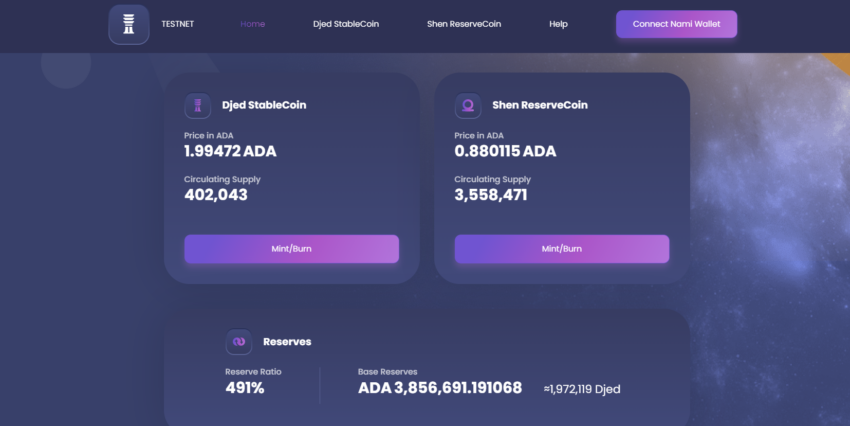 Djed testnet