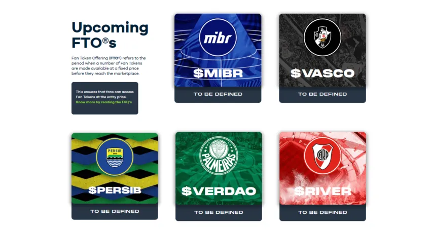 Fan token trên nền tảng Socios.com