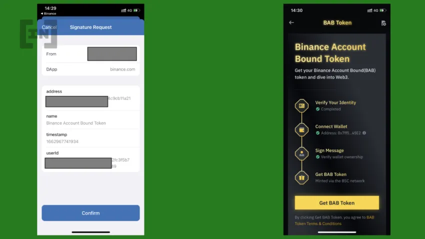 Hướng dẫn mint BAB token
