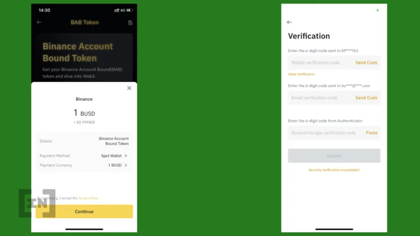 Hướng dẫn mint BAB token
