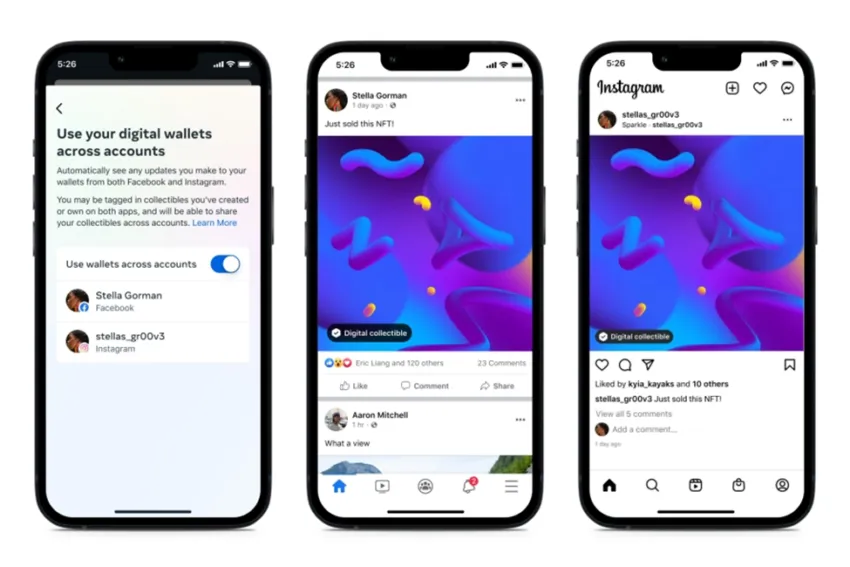 Meta cho phép chia sẻ NFT giữa 2 nền tảng Facebook & Instagram