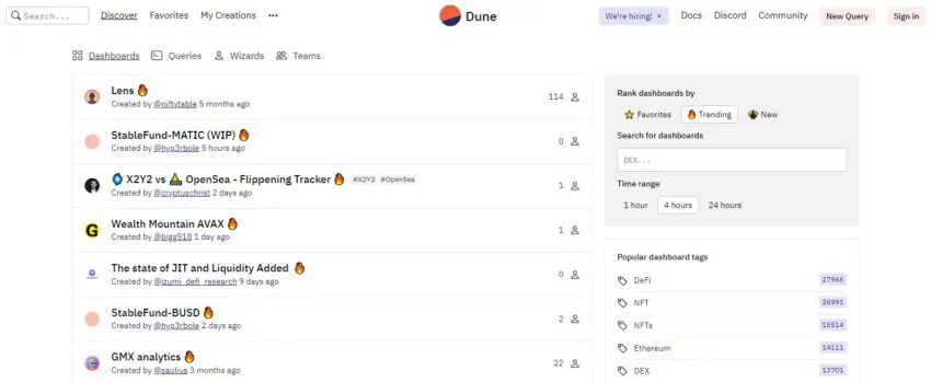 Dune Analytics