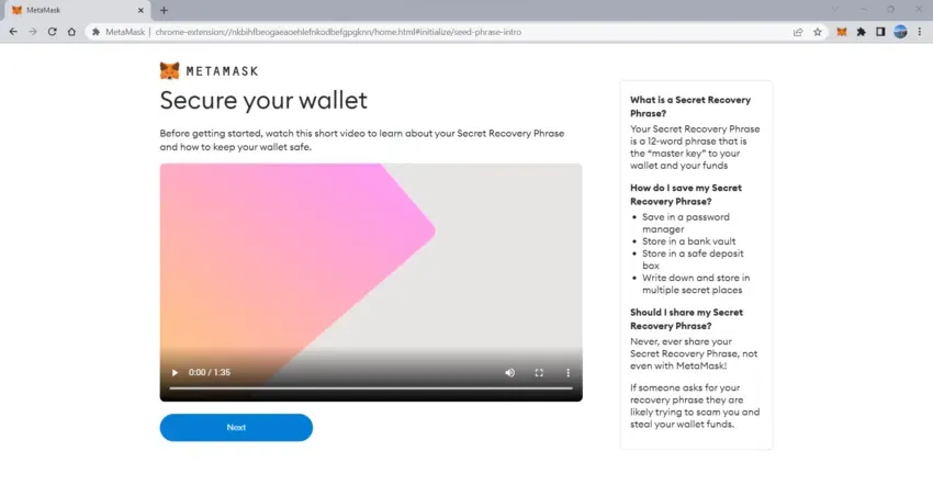 Cách tạo ví non-custodial Metamask