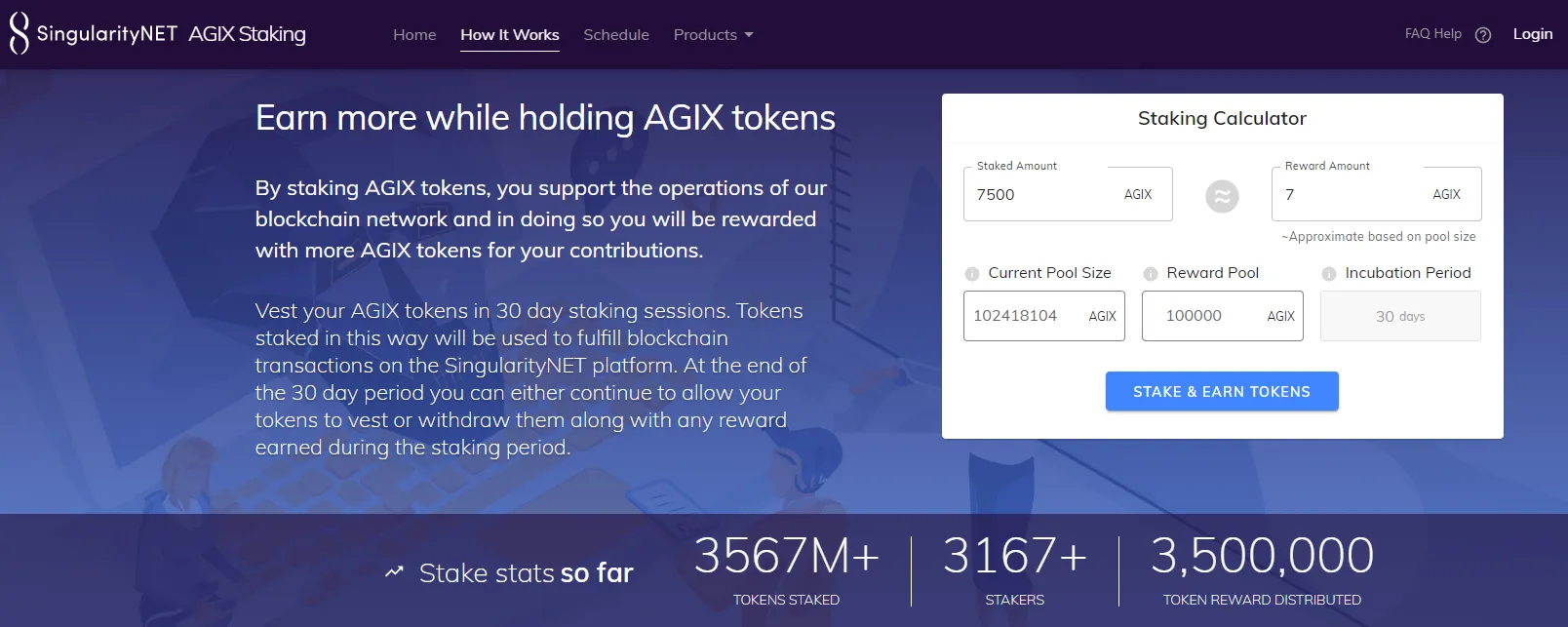 Cổng staking của SingularityNET