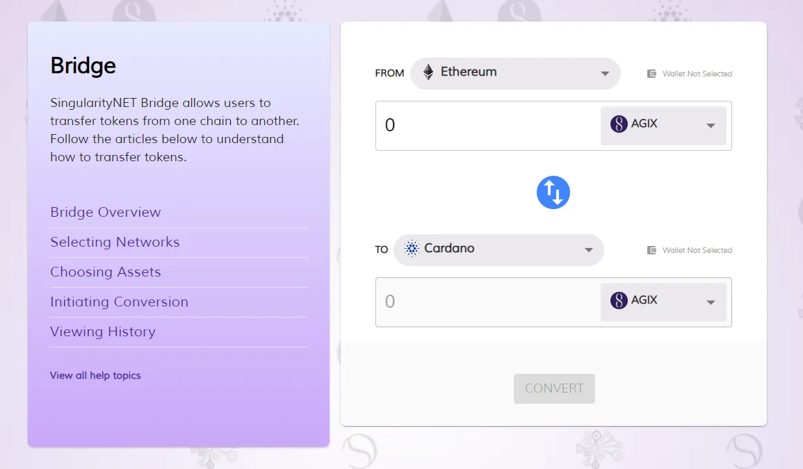 SingularityNET bridge