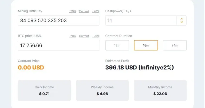 Trang web Cloud mining Hashing24