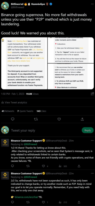 binance chặn rút tiền