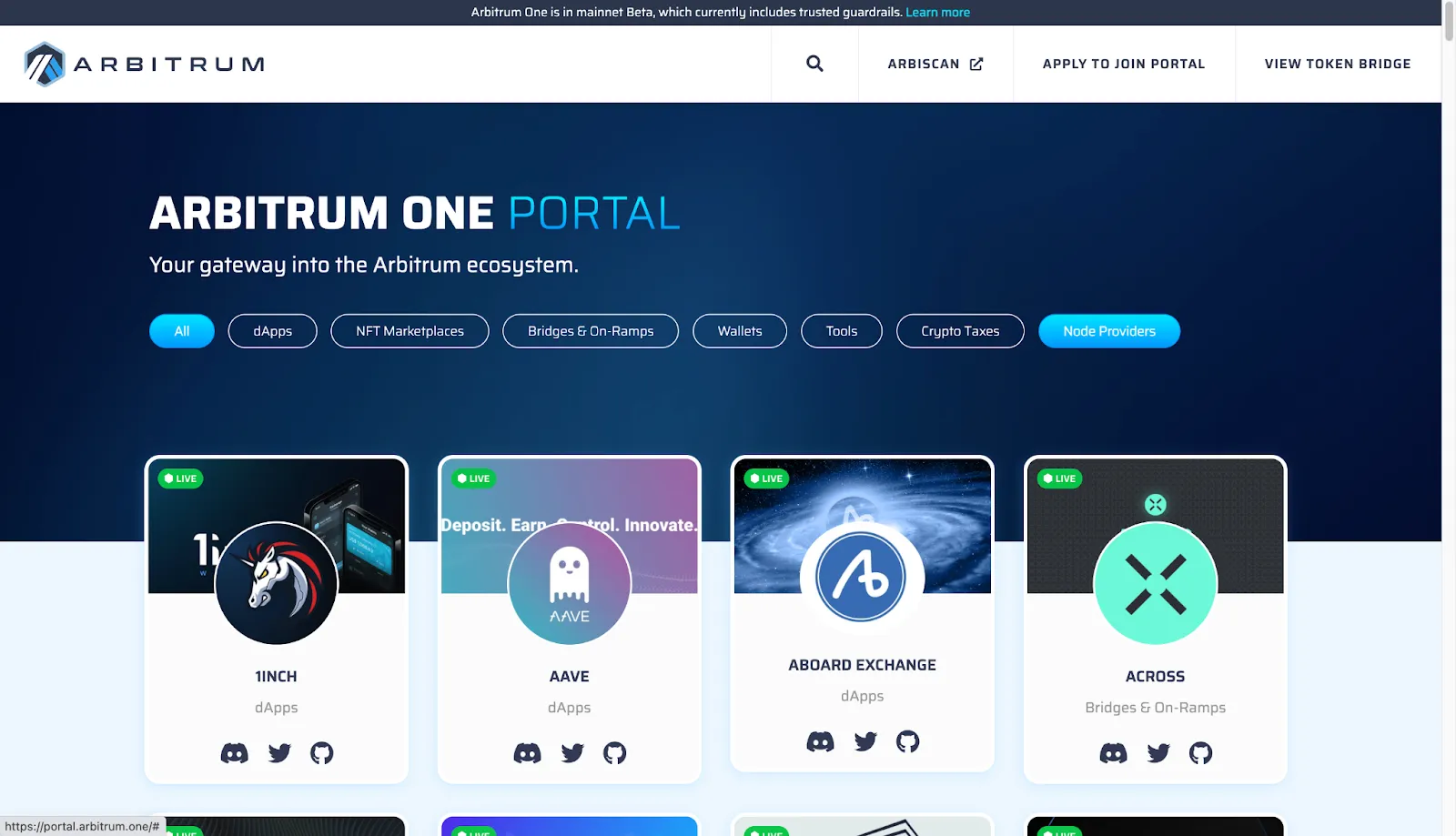 DApps của Arbitrum