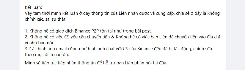 Nhận định của Binance CM Việt Nam