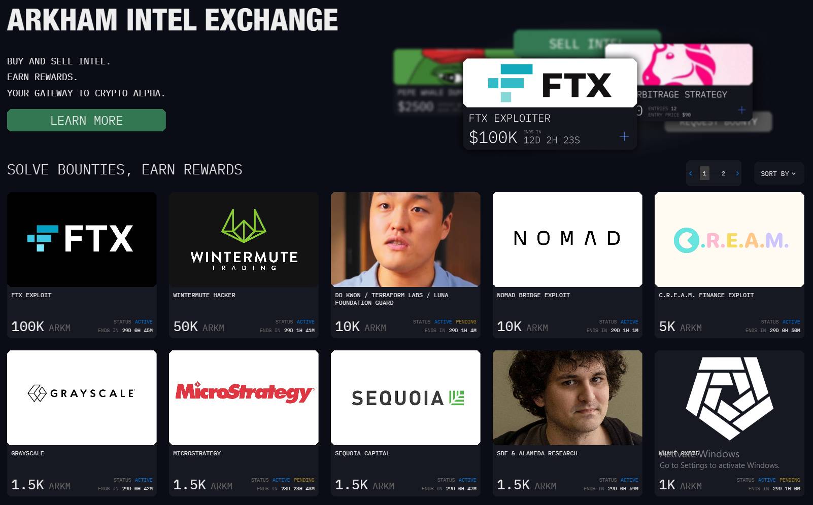 Thông tin ví Ví Do Kwon, Sam Bankman-Fried và Elon Musk bị truy lùng trên Arkham.
