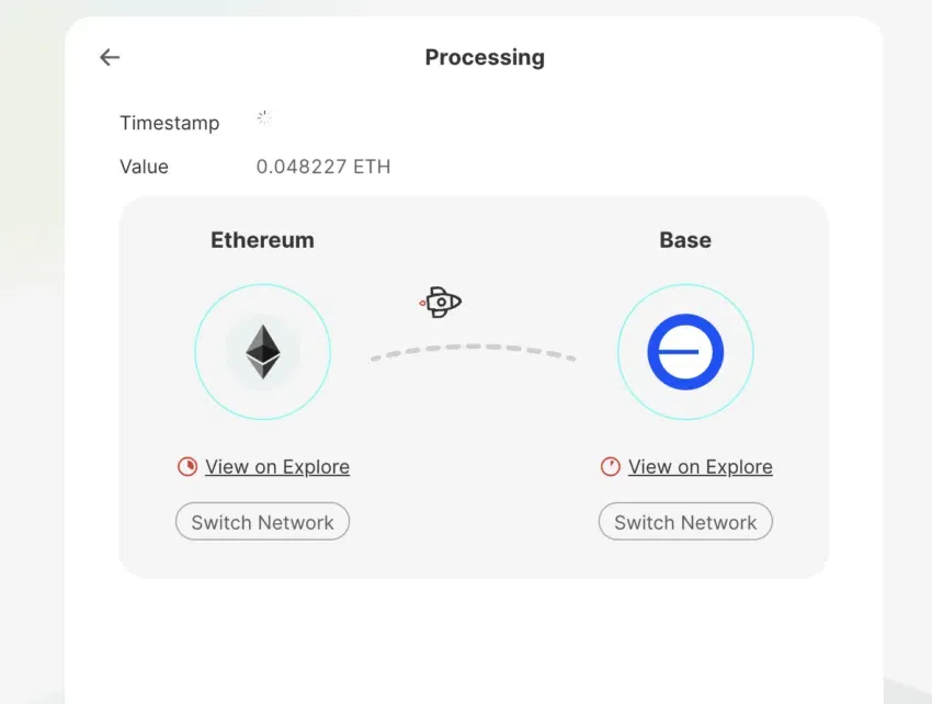 Chuyển ETH sử dụng cầu Orbiter