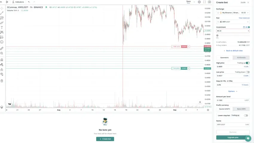Grid bot interface