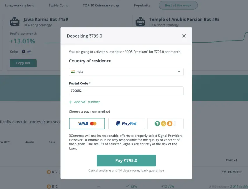 3Commas marketplace