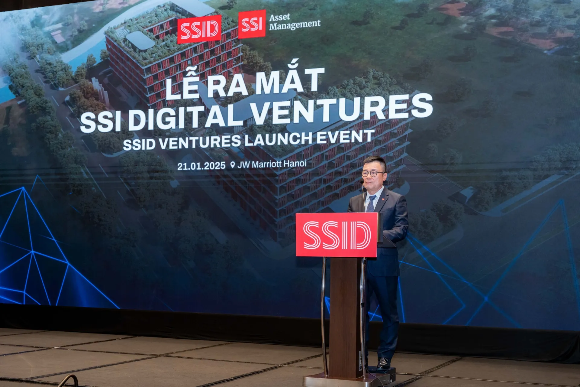 Ông Nguyễn Duy Hưng, Chủ tịch HĐQT SSI, tại buổi ra mắt SSI Digital Ventures. Nguồn: vietnamfinance