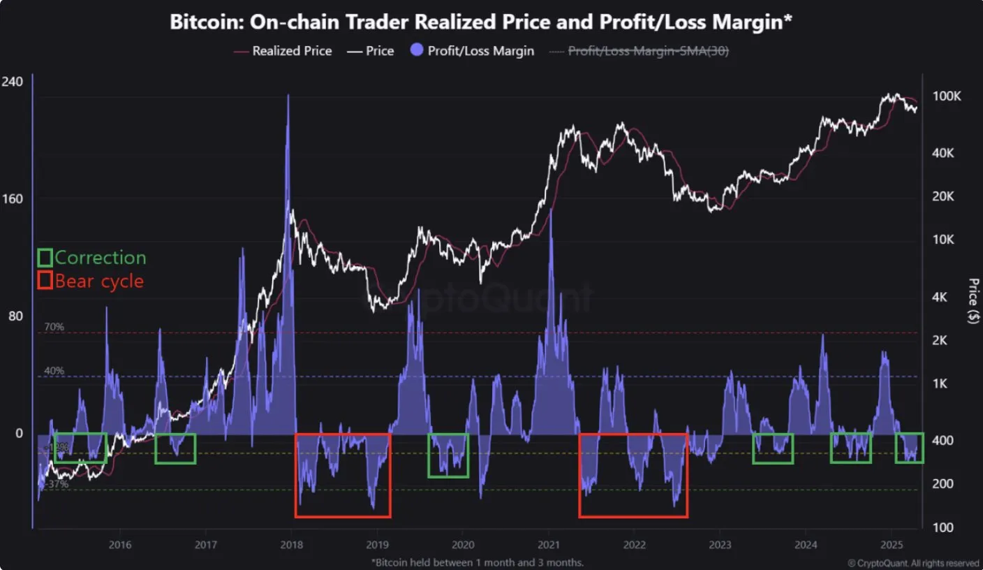 Difference Between a Bear Cycle & Typical Correction. Source: CryptoQuant
