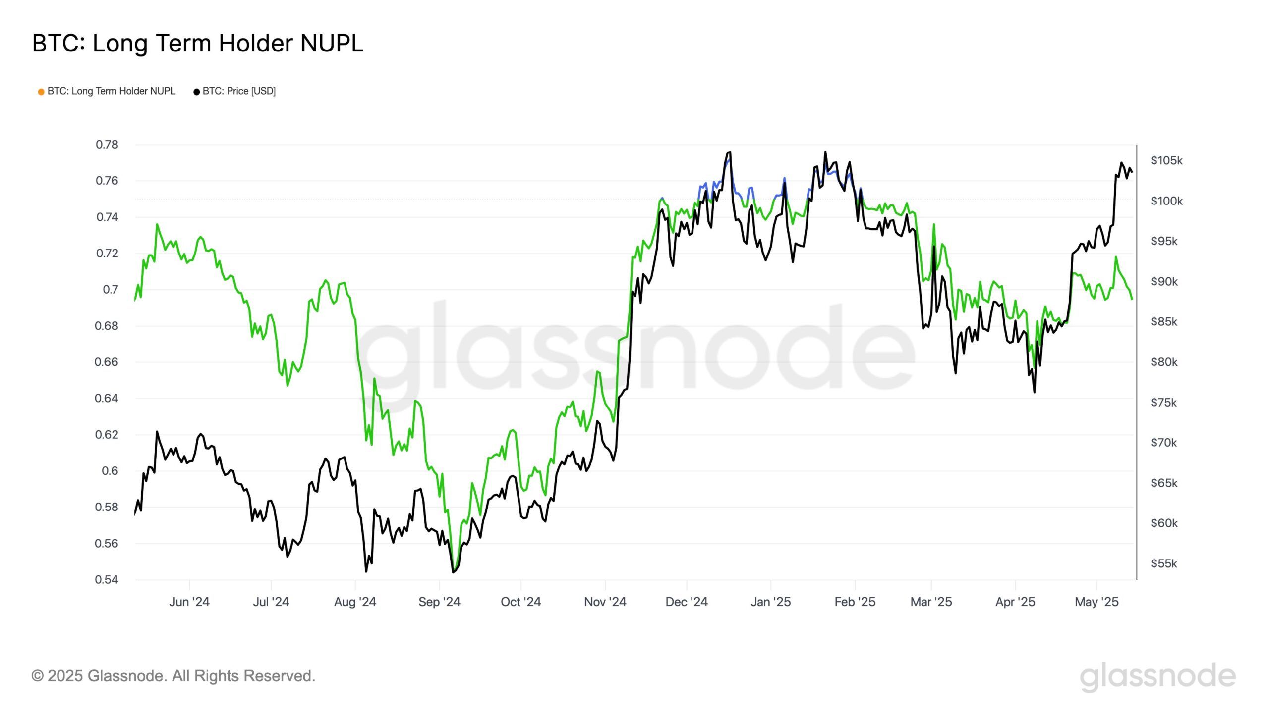 Bitcoin LTH NUPL.