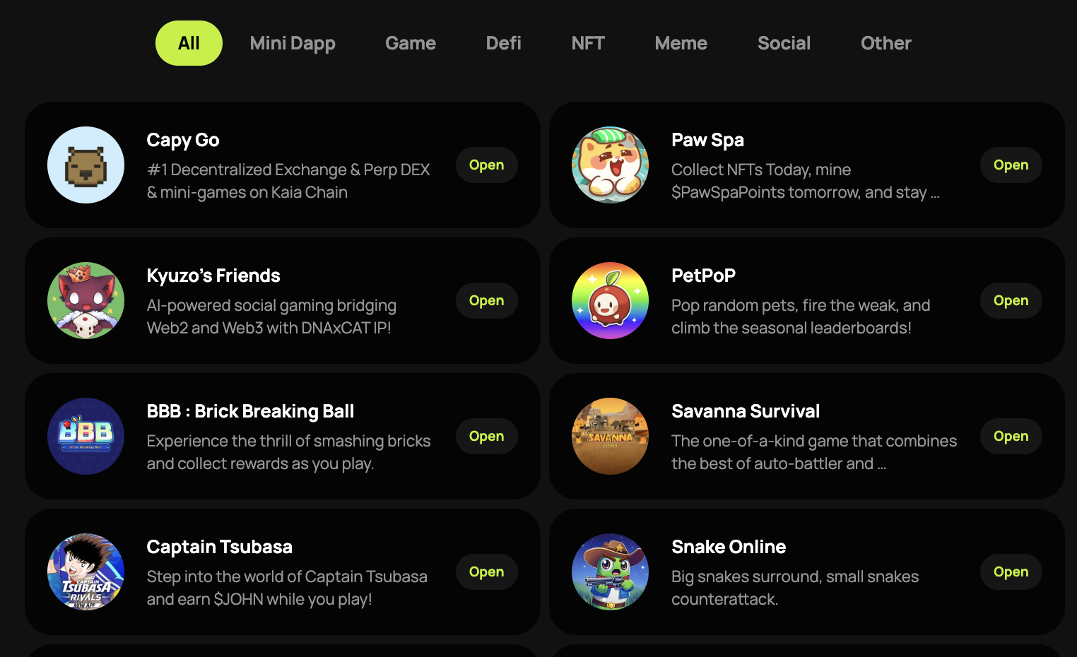 Mini DApp trên Kaia